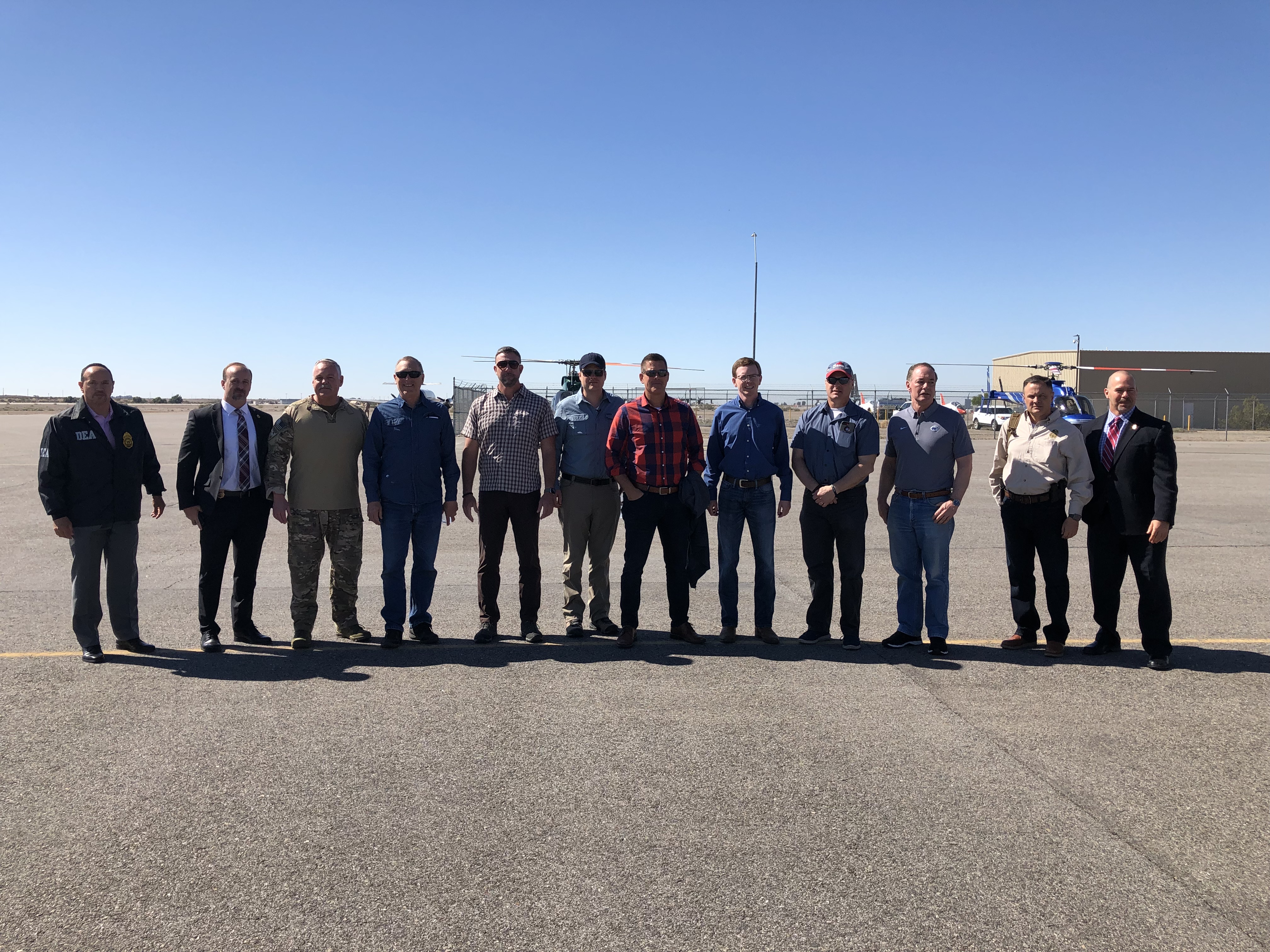 Group photo of DEA Agents and Member of the House of Representatives who visited DEA's Yuma Resident Office.