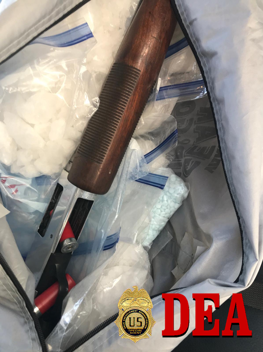 Meth, Fentanyl Pills and Shotgun Seized in San Diego Operation Crystal Shield Case