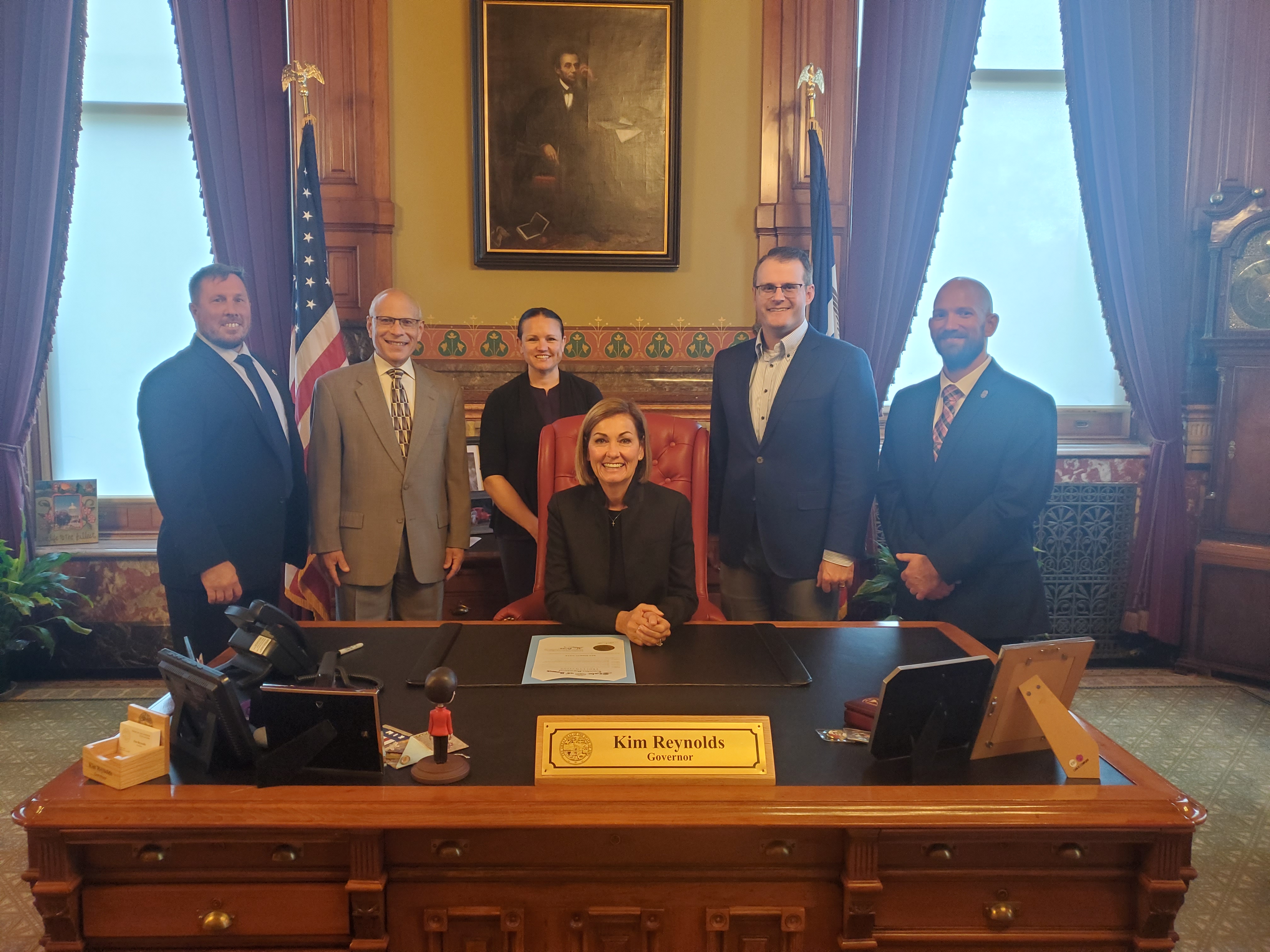 Iowa Governor Kim Reynolds signed a Red Ribbon Week proclamation.