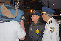 DEA ASAC Fernando Feliciano and PRPD Col Benjamin Rodriguez, PRPD's Assistant Superintendent for Field Operations interviewed by the media. 