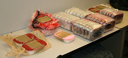 Approximately 38 pounds of methamphetamine seized by DEA and the Chicago Police Department. 