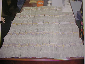 photo of seized money