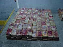 Some of the $10 million in cocaine seized by the DEA.