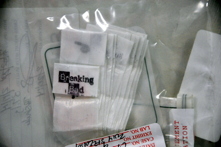 Glassine bags of heroin stamped with the brand name “Breaking Bad.” 