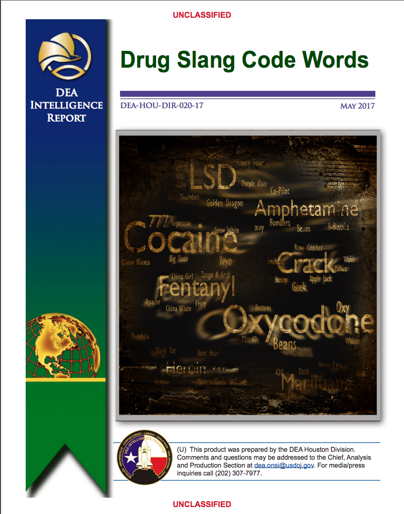 Drug Slang Code Words-Cover