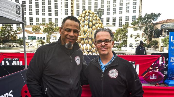 Jon DeLena with NFL Hall of Famer Rod Woodson