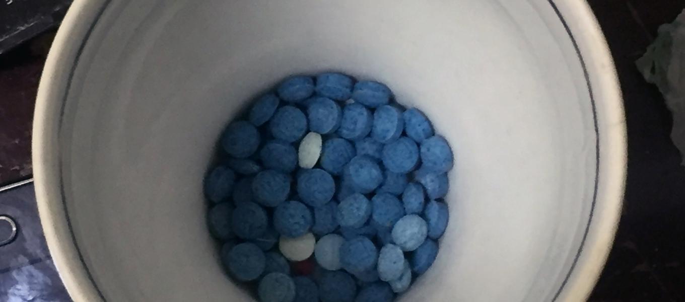 Fentanyl Laced Pills in Cup	