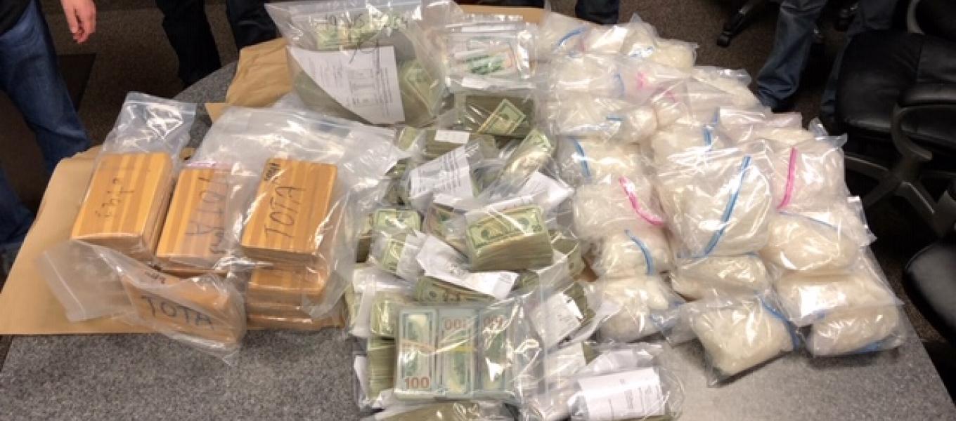 45 pounds of methamphetamine, 16kg of cocaine and approximately $710,235 dollars seized in Minnesota.