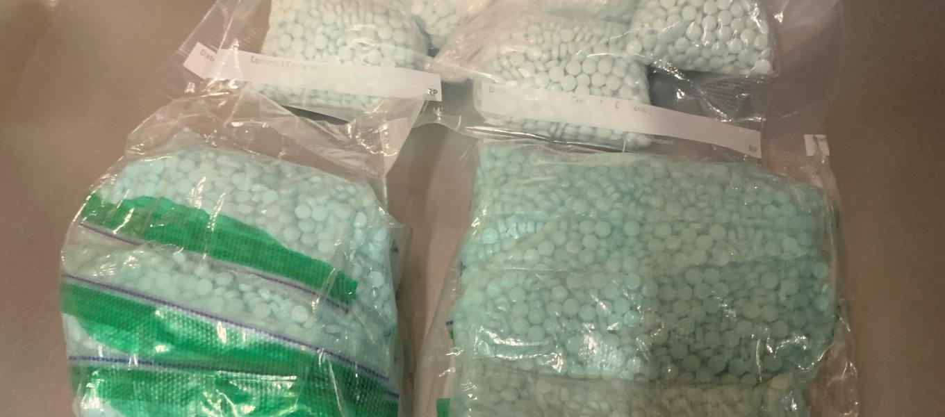 Pills tainted with Fentanyl, seized during the investigation.