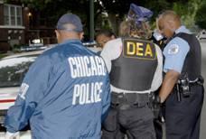 DEA Task Force Agents standing