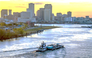 Mississippi river in New Orleans